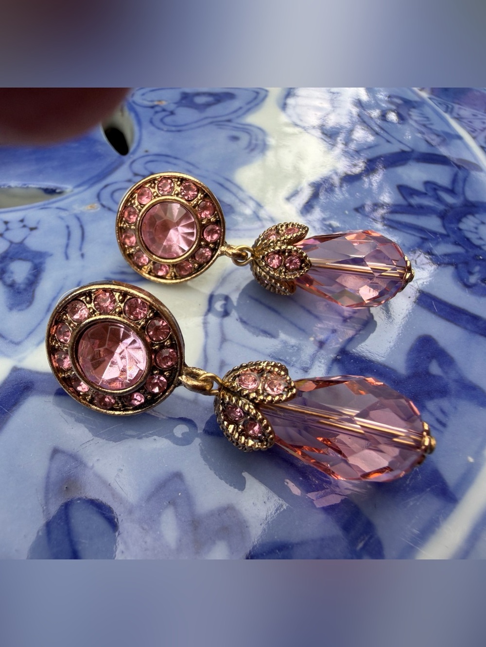 Heidi Daus "Love Heidi Style" Crystal Drop Earrings.